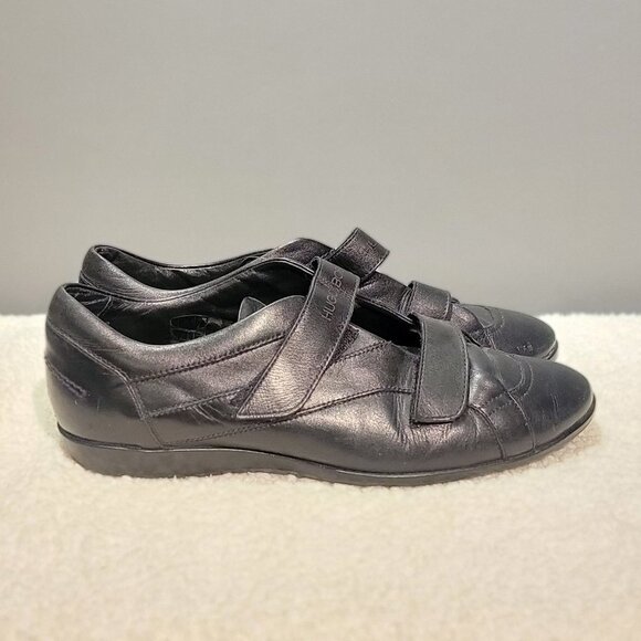 Boss By Hugo Boss Mens Black Leather Shoes - Picture 1 of 16